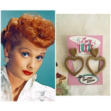 Load image into Gallery viewer, LUCILLE - love yourself heart earrings - GOLD
