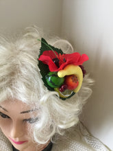 Load image into Gallery viewer, LEILANI - Red  hibiscus  / Fruit cluster hairpiece
