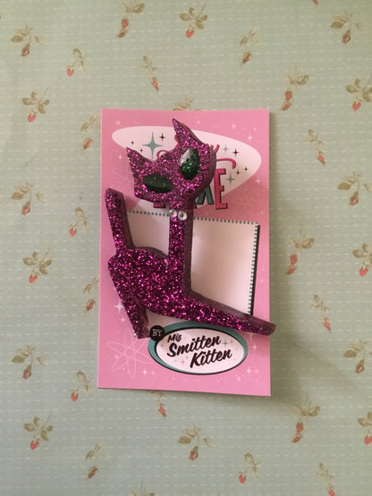 ATOMIC CAT - brooch large - various colours
