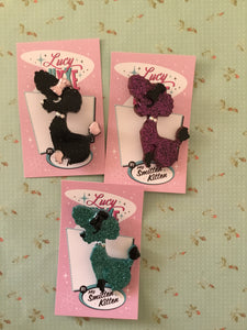 PENNY the poodle brooch - medium - various colours