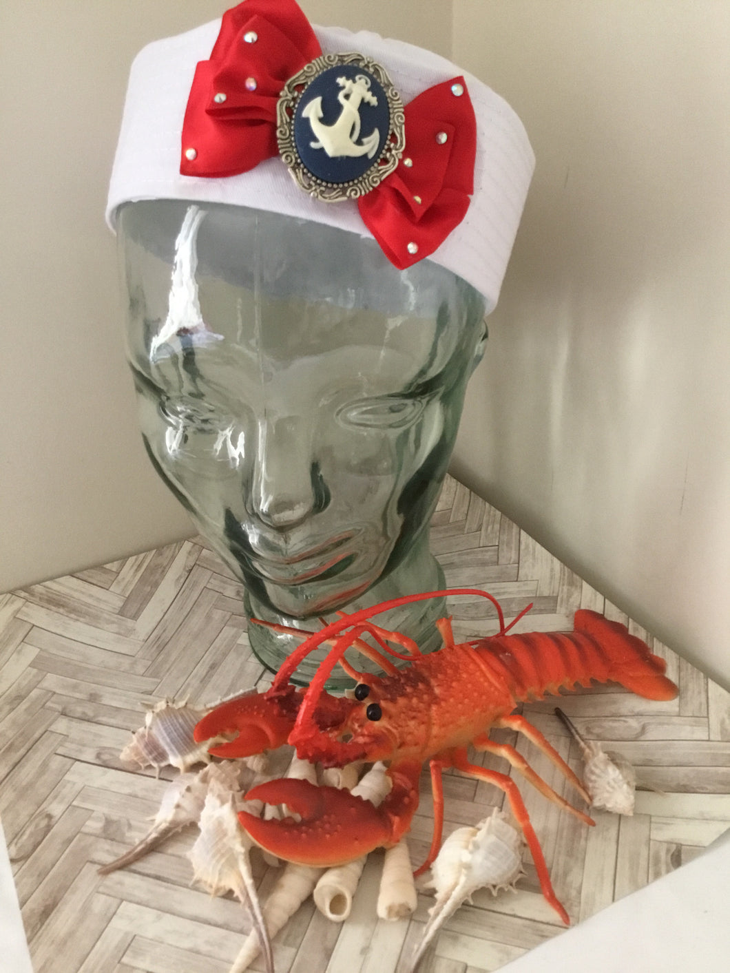 AHOY SAILOR ⚓️ doughboy sailor  hat - red bow