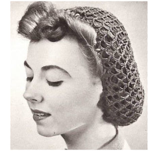 Vintage inspired hair snood - various colours