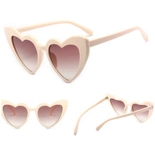 Load image into Gallery viewer, HEART sunglasses - BEIGE 400UV

