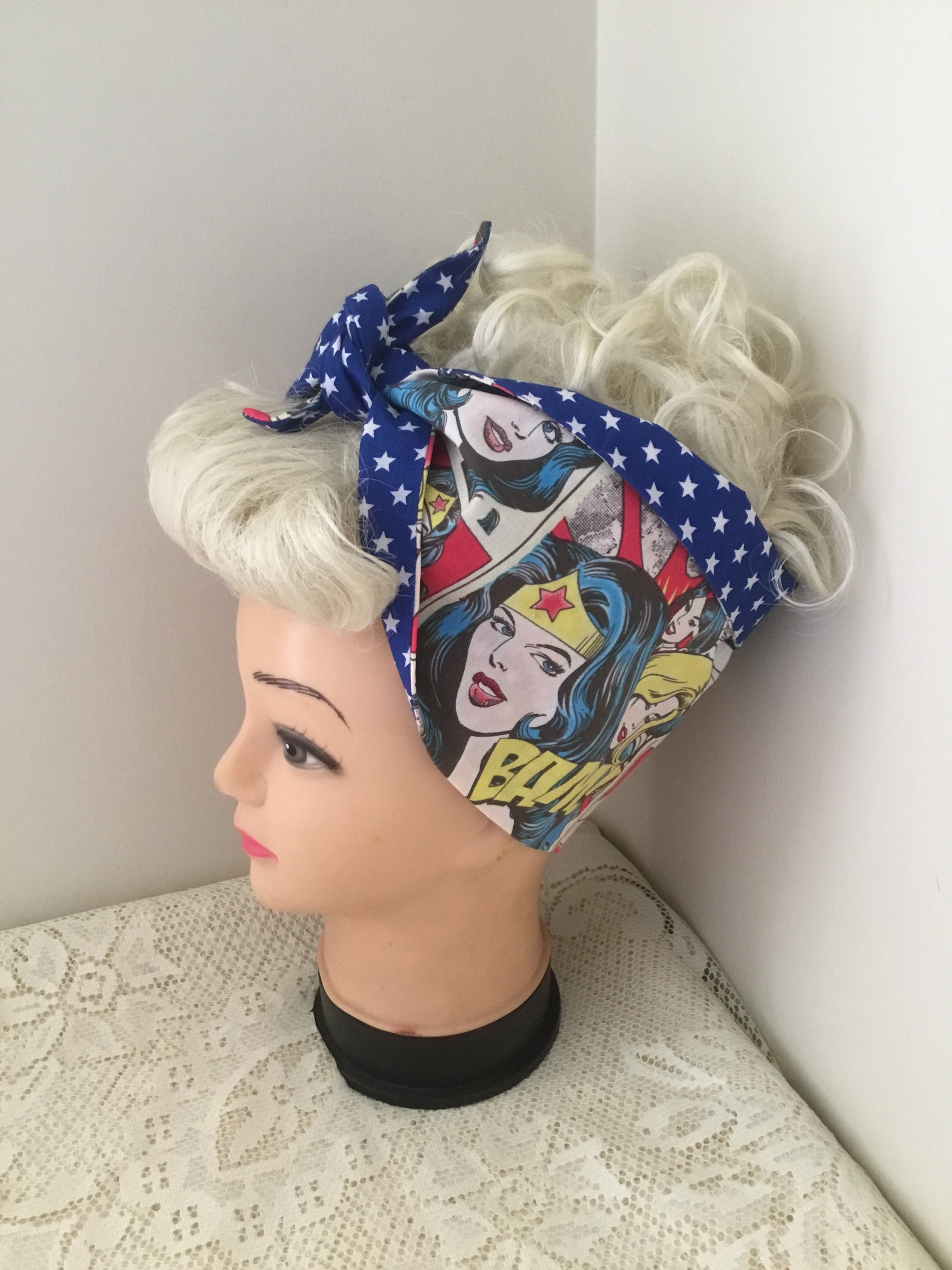WONDER WOMAN - Vintage inspired do-rags – mizsmittenkitten