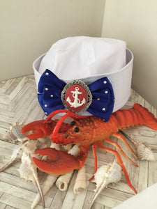AHOY SAILOR ⚓️ doughboy sailor  hat - blue bow