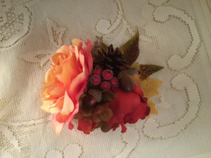 MAIZE - large autumn inspired hair flower cluster