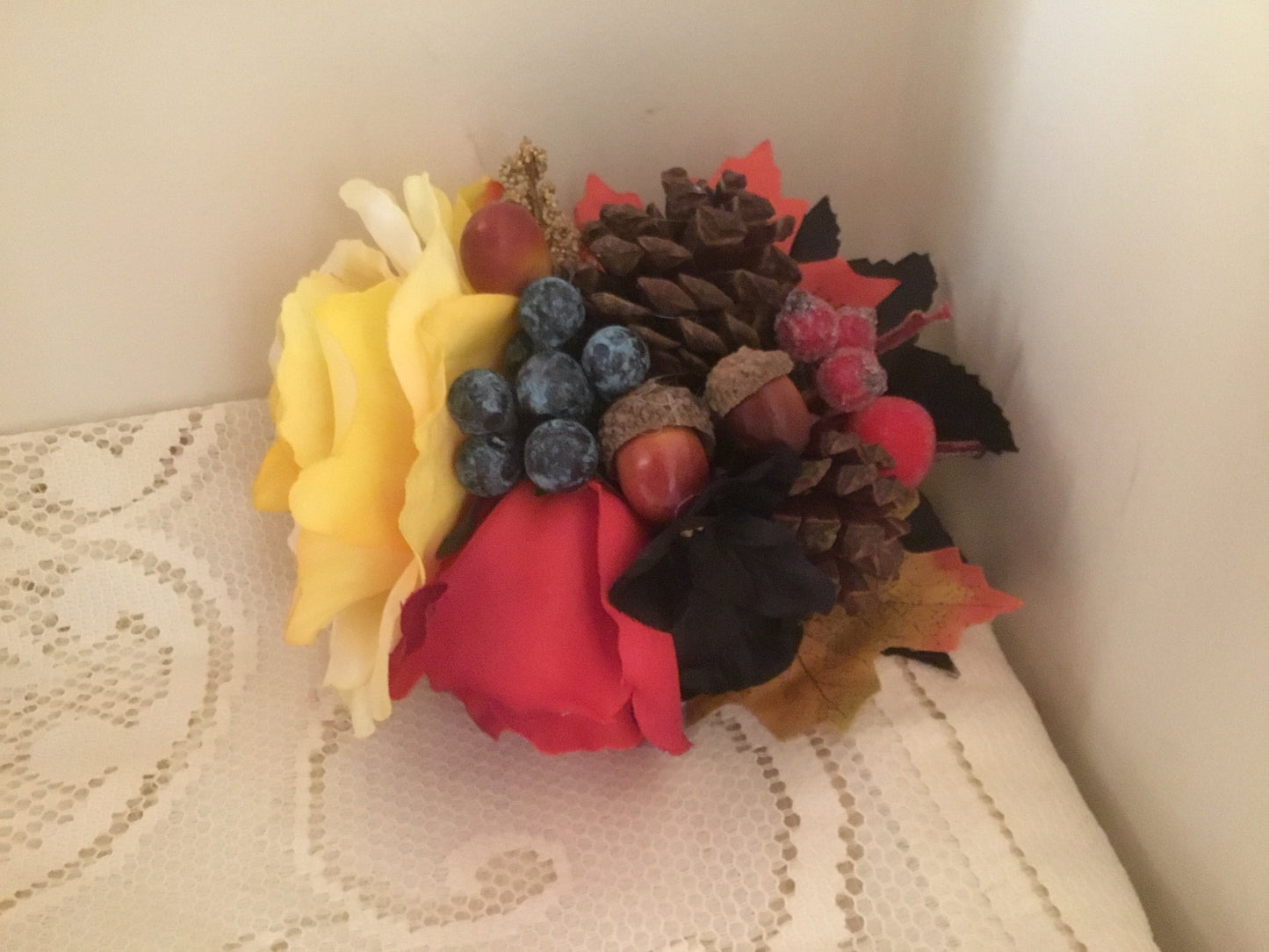 MAPLE - large autumn inspired hair flower cluster