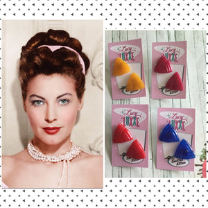 AVA - triangle stud earrings - various colours