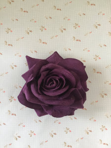 Big vintage inspired single rose hairflower  - various colours