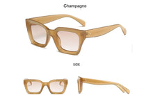 Load image into Gallery viewer, Retro square frame sunglasses - CHAMPAGNE
