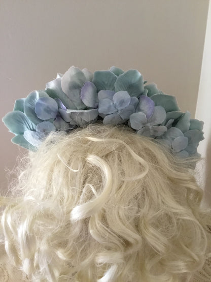 FRIDA - rose flowercrown  - eggshell blue