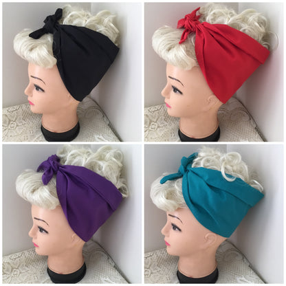 PLAIN- vintage inspired do-rags - various colours