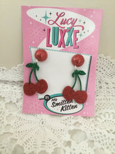 Load image into Gallery viewer, CHERRY BOMB 🍒 - cherry earrings
