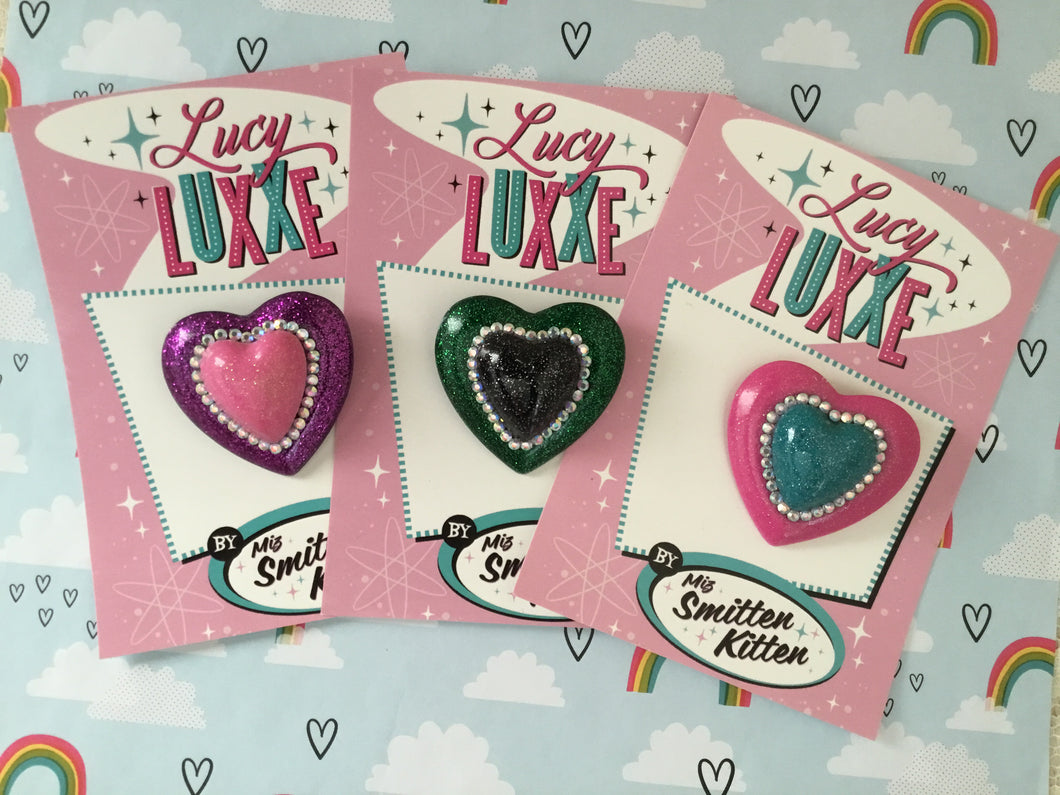 SWEETHEART Be mine - brooch - various colours