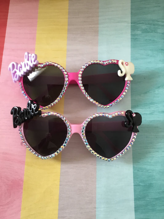 BARBIE inspired heart sunglasses - various colours