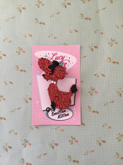 PENNY the poodle brooch - medium - various colours