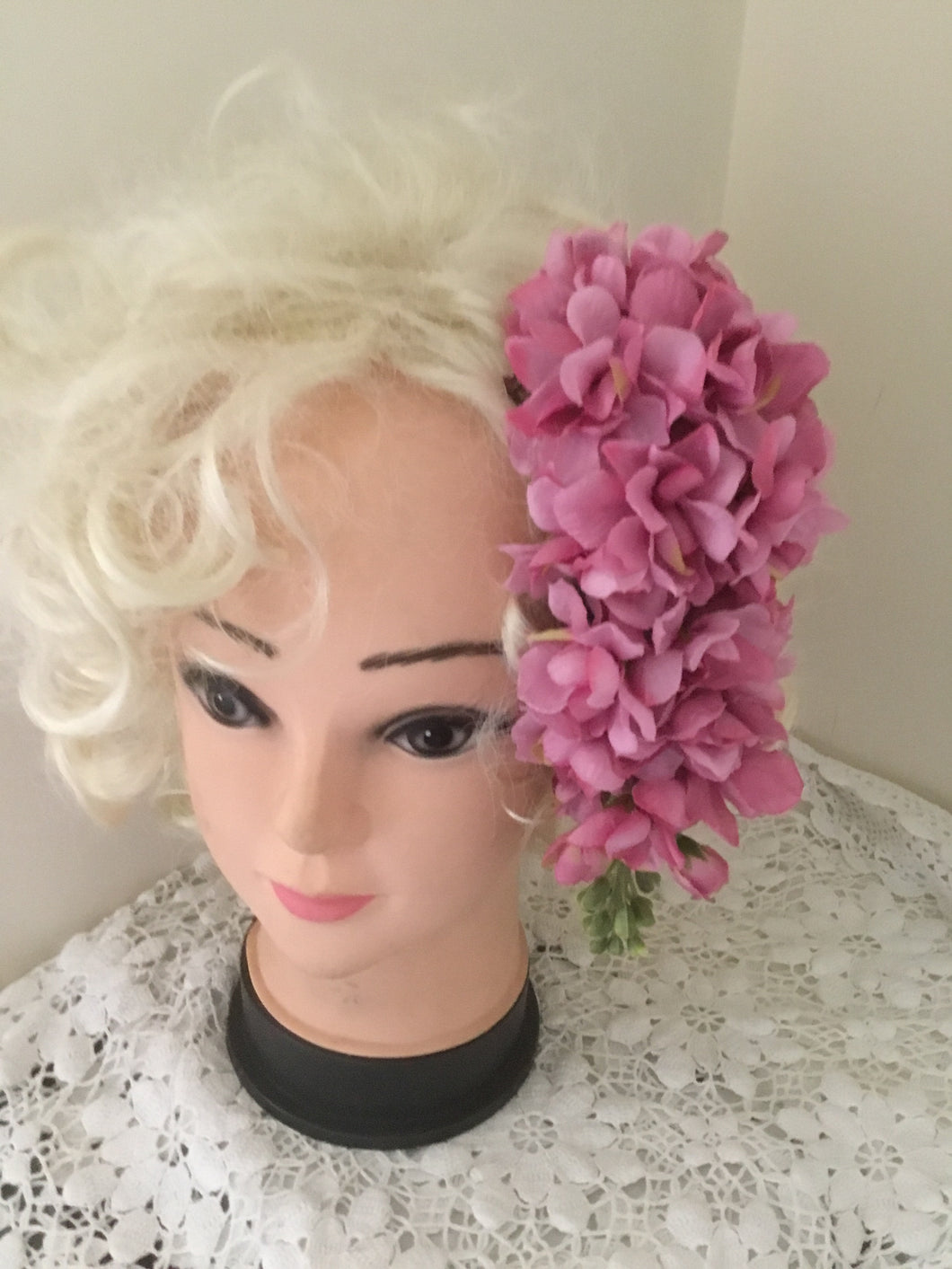 LOLA - cascading cluster hairpiece - PINK