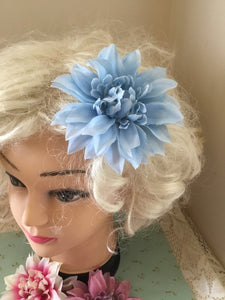 DAHLIA - pastel flower hair clip - various colours