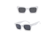 Load image into Gallery viewer, Retro square frame sunglasses - WHITE
