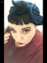 Load image into Gallery viewer, MISS BELLE’S vintage  style velvet turbans - variety of colours
