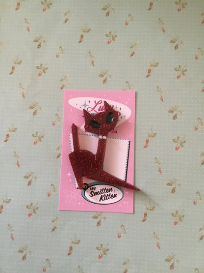 ATOMIC CAT - brooch large - various colours