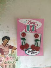 Load image into Gallery viewer, CHERRY BOMB 🍒 - cherry earrings
