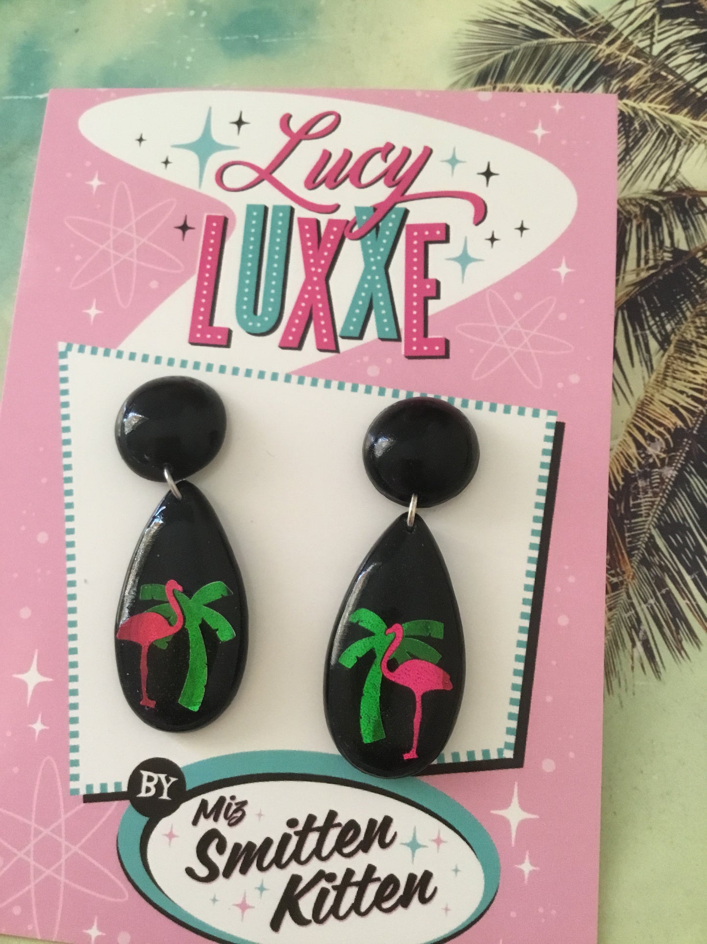 TROPICAL FLAMINGO - earrings