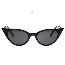 Load image into Gallery viewer, Black cats eye sunglasses pointy tips
