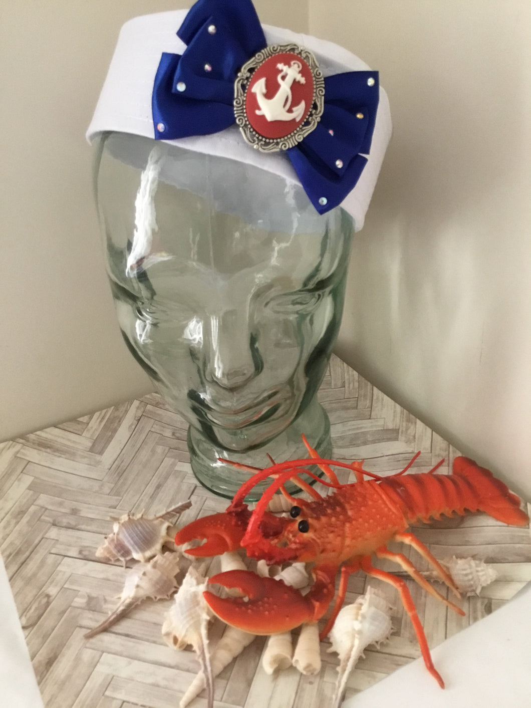 AHOY SAILOR ⚓️ doughboy sailor  hat - blue bow