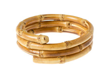 Load image into Gallery viewer, 3 TIERED bamboo bangle - natural
