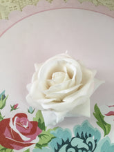 Load image into Gallery viewer, Beautiful flocked vintage style single roses - various colours
