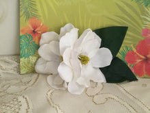 Load image into Gallery viewer, MISSY’S magnolia dream - double magnolia cluster hairflower - White
