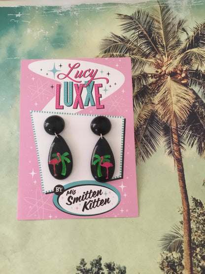 TROPICAL FLAMINGO - earrings