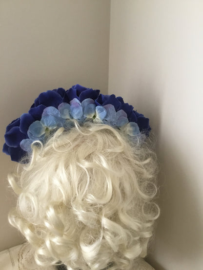 FRIDA - rose flowercrown  - Blue