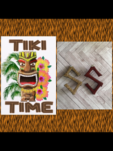 Load image into Gallery viewer, S - TIKI font initial brooch , exclusive design - various colours
