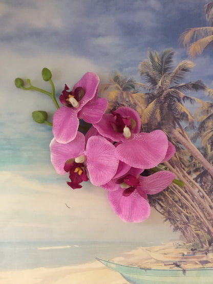 MIA - long orchid clip - various colours