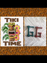 Load image into Gallery viewer, G - TIKI font initial brooch , exclusive design - various colours
