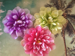 DAHLIA- single flower clip - various colours