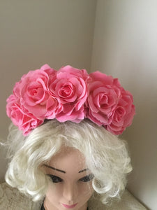 FRIDA - rose flowercrown  - Pink