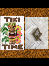 Load image into Gallery viewer, Q - TIKI font initial brooch , exclusive design - various colours
