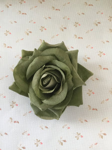 Big vintage inspired single rose hairflower - various colours