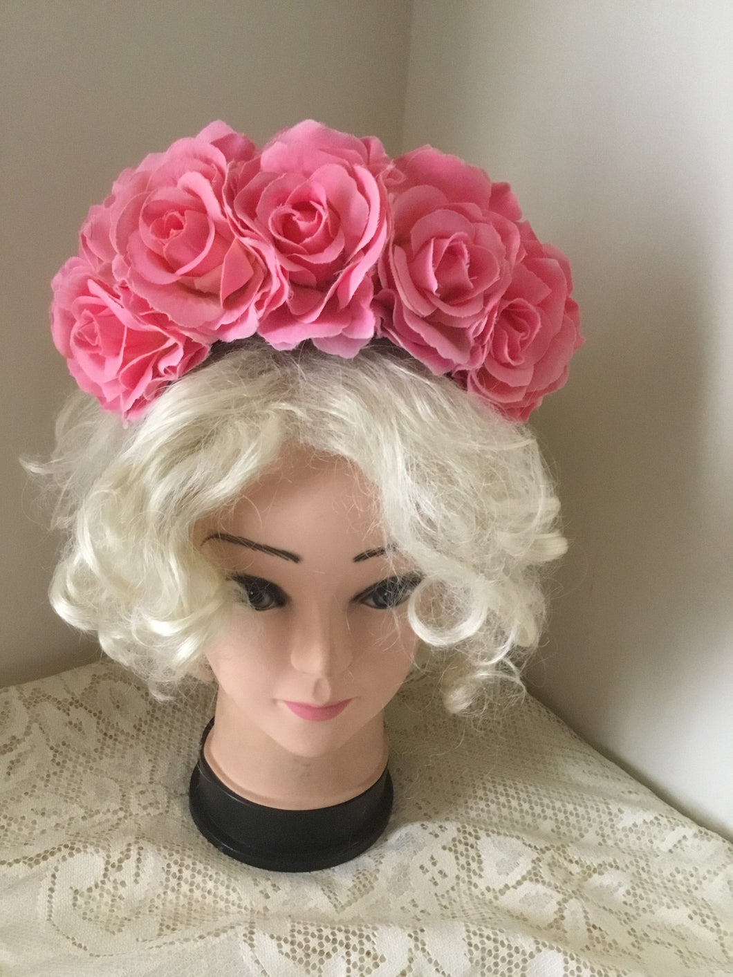 FRIDA - rose flowercrown  - Pink