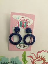 Load image into Gallery viewer, DOLLY - glitter hoop earrings - various colours
