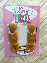 Load image into Gallery viewer, HAKU - big tiki style earrings
