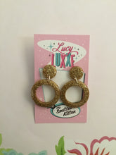 Load image into Gallery viewer, DOLLY- glitter hoop earrings - various colours
