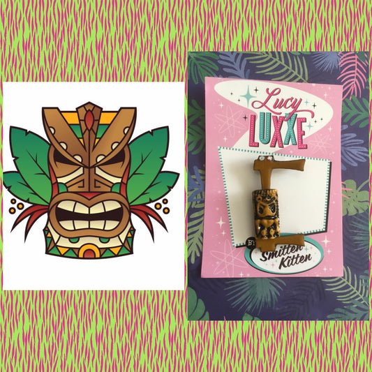 C - TIKI initial brooch exclusive design